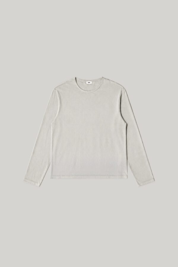 longsleeve stonewashed shirt, by zaal. linen blend outfit