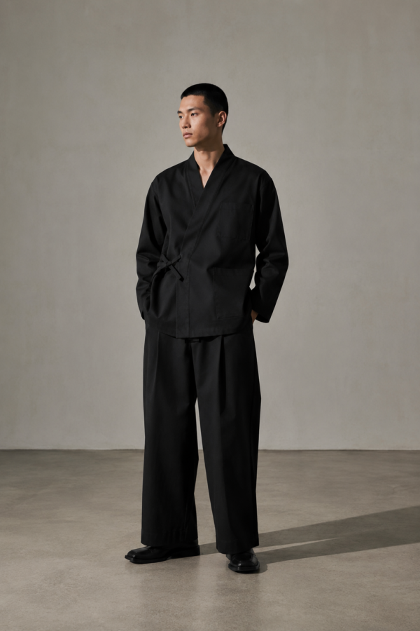 Pleated Kimono Pants
